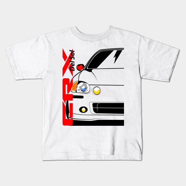 CRX Del Sol Kids T-Shirt by gaplexio